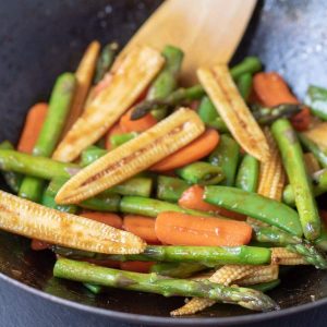 Sauteed Vegetables (Beans, Carrot & Baby Corn)